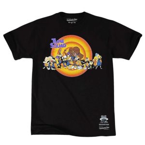 Mitchell & Ness Tune Squad Line Up Space Jam T-Shirt Pink 257641