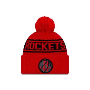 New Era Houston Rockets 2021 Draft Edition Pom Knit NBA Beanie White 262610