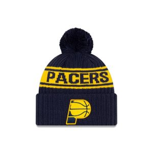 New Era Indiana Pacers 2021 Draft Edition Pom Knit NBA Beanie Navy 262121