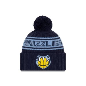 New Era Memphis Grizzlies 2021 Draft Edition Pom Knit NBA Beanie Black 262578