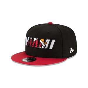 New Era Miami Heat 9FIFTY 2021 Draft Edition NBA Snapback Hat Black 259852