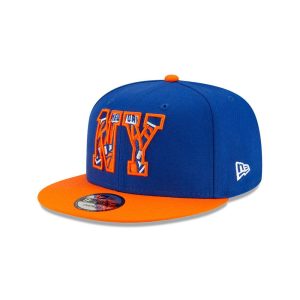 New Era New York Knicks 9FIFTY 2021 Draft Edition NBA Snapback Hat Blue 262638