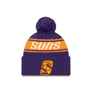 New Era Phoenix Suns 2021 Draft Edition Pom Knit NBA Beanie Purple 262235