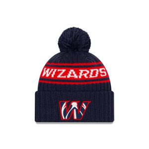 New Era Washington Wizards 2021 Draft Edition Pom Knit NBA Beanie White 262606