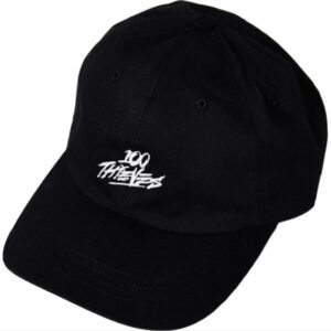 Baseball cap 100 Thieves Dad Hat Black Black 261669