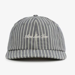 Baseball Cap Aime Leon Dore Striped Poplin Logo Hat Navy/Cream Multicolor 278292