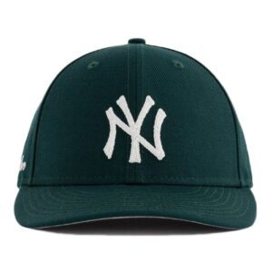 Aime Leon Dore x New Era Chain Stitch Yankees Hat Dark Green White 278255