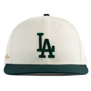 Aime Leon Dore x New Era Dodgers Hat Ivory/Dark Green Violet 278195