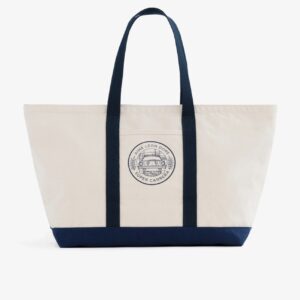 Aime Leon Dore x Porsche 911SC Grille Badge Tote Bag Cream/Navy Violet 278411