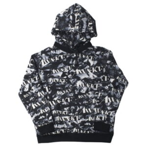 Awake All Over Camo Logo Hoodie Black Cream 280369