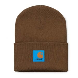 Awake x Carhartt WIP Beanie Brown Hat Blue 280150