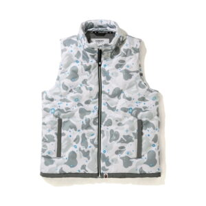 BAPE Space Camo Down Vest White White 273714