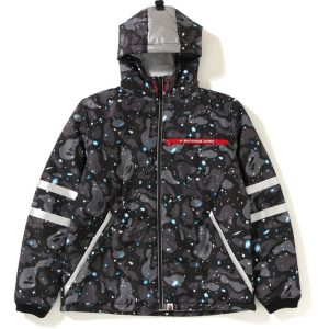 BAPE Space Camo Hoodie Jacket Black Black 273901