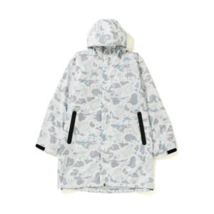 BAPE Space Camo Long Hoodie Jacket White White 273809