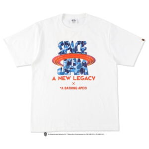 BAPE x Space Jam Logo Tee White Cream 274238