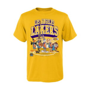 Los Angeles Lakers Tunes On Court T-Shirt – Youth Black 271721