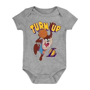 Los Angeles Lakers Turn Up Taz Bodysuit – Newborn Gray 270967