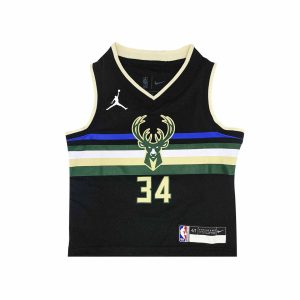 Nike Giannis Antetokounmpo Milwaukee Bucks Basketball Jersey 2021 Statement Edition Toddler NBA Jersey Yellow 278744