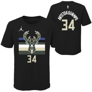 Nike Giannis Antetokounmpo Milwaukee Bucks Statement Edition Youth Dri-Fit NBA T-Shirt White 278098