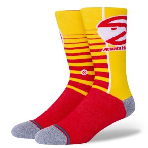 Stance Atlanta Hawks Gradient Hardwood Classics Stance NBA Socks Yellow/Red 273632