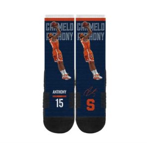 Strideline Carmelo Anthony Syracuse Orange NCAA Premium Full Sub Socks Yellow 272548