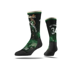 Strideline Giannis Antetokounmpo Milwaukee Bucks Premium Full Sub Socks Black 278773