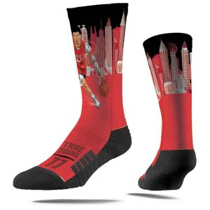 Strideline Trae Young Atlanta Hawks Super Hero Premium Full Sub Socks Black/Red 273697