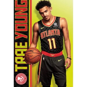 Trends Trae Young Atlanta Hawks NBA Wall Poster White 273341