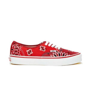 Vans Vault OG Authentic LX Bedwin & the Heartbreakers Red Paisley Sneakers VN0A4BV99RA1