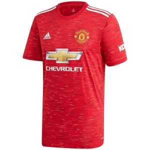 adidas Manchester United Home Shirt 2020-21 with Pogba 6 printing Jersey Red Red 268066