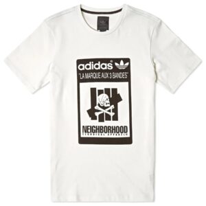 adidas Neighborhood Undefeated Logo Tee White White/Black 270504