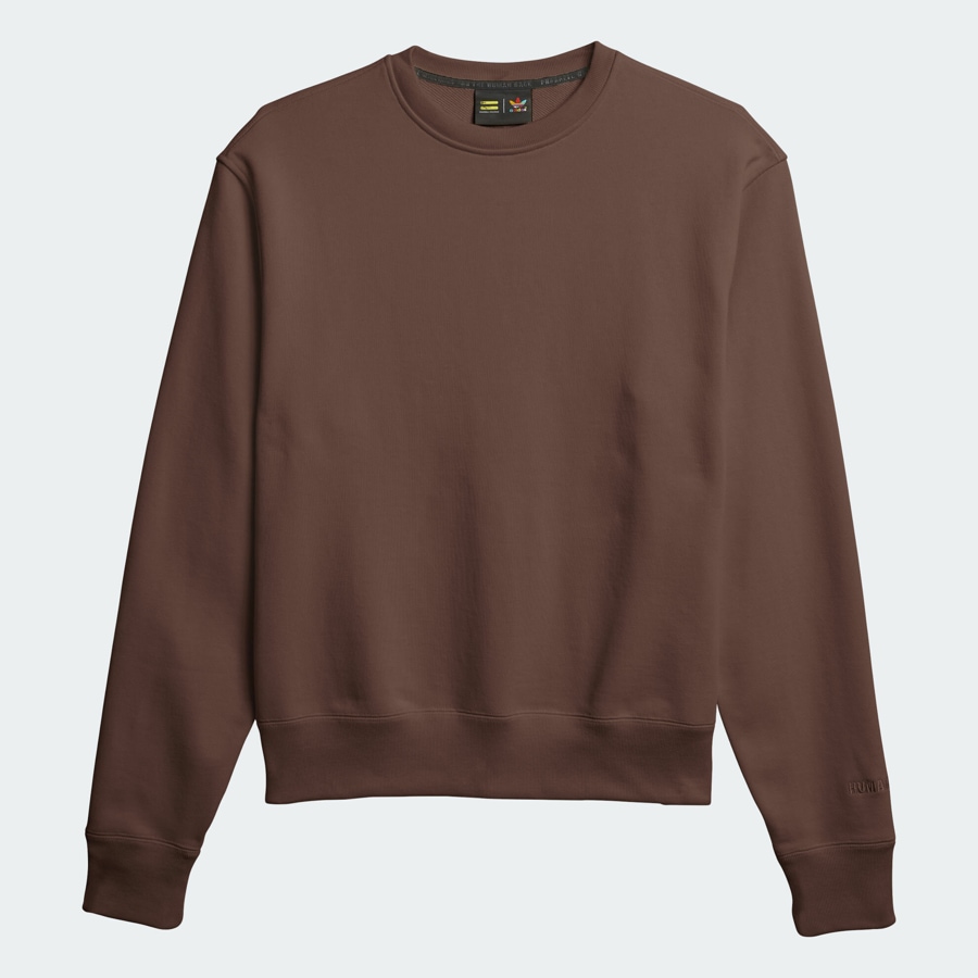 adidas Pharrell Williams Basics Crewneck Sweatshirt Earth Brown Earth Brown 273260