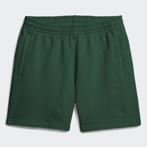 adidas Pharrell Williams Basics Sweat Shorts Dark Green White 272984