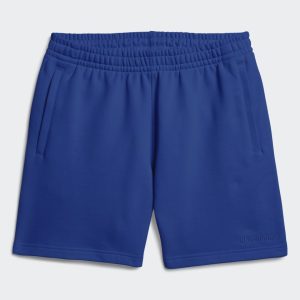 adidas Pharrell Williams Basics Sweat Shorts Power Blue Brown 272999