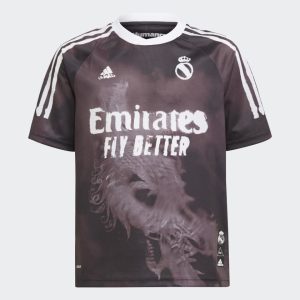 adidas Real Madrid Human Race Kids Jersey Black/White Blue 264659