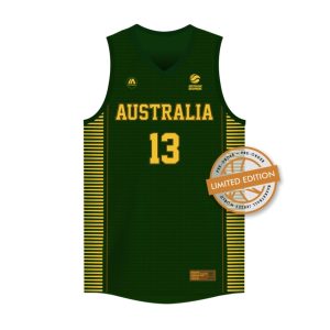 iAthletic Jock Landale Australian Boomers Olympics Commemorative Bronze Edition Jersey White 279339