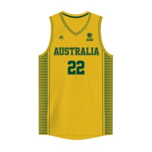 iAthletic Matisse Thybulle Australian Boomers National Home Gold Jersey Basketball Jersey Green 279366