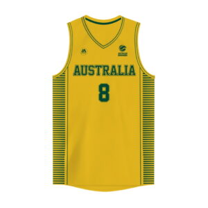 iAthletic Matthew Dellavedova Australian Boomers National Home Gold Jersey Basketball Jersey Black 279321