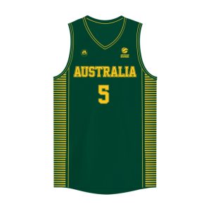 iAthletic Patty Mills Australian Boomers National Away Green Jersey Basketball Jersey Pink 279128