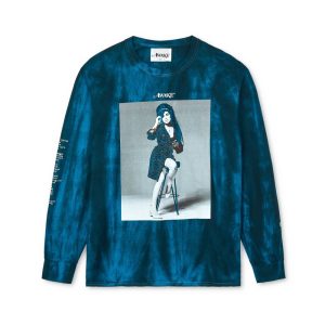 Awake Amy Long Sleeve Tee Blue White 287562