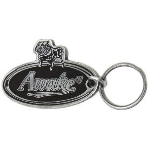 Keychain Awake Bulldog Metal Keychain Black Brown 291568