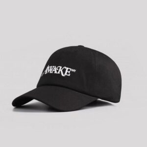 Baseball Cap Awake Classic Logo Dad Hat Black White 286650