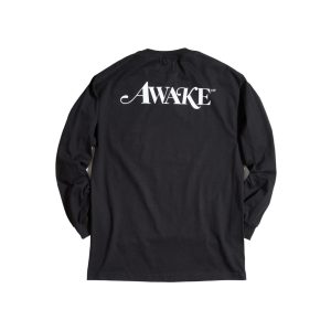 Awake Classic Logo L/S Tee Black White 291327