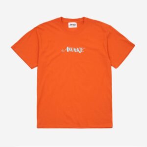 Awake Classic Logo Tee Red Orange White 286549