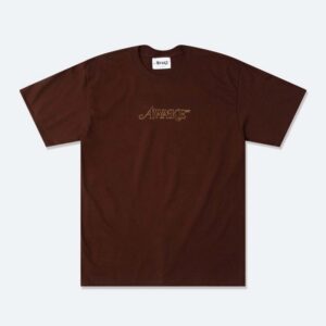 Awake Classic Outline Logo T-shirt Brown White 289163