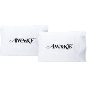 Awake Embroidered Classic Logo Pillowcase Set White Cream 292874