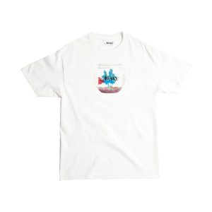 Awake Fish Bowl Tee White Pink 291334