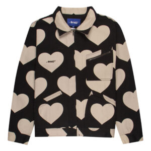 Awake Hearts Harrington Jacket Black Pink 289184