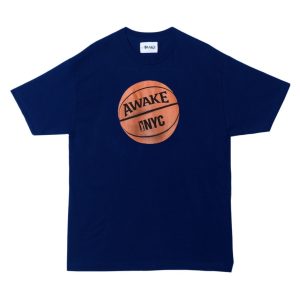 Awake Hoop Tee Navy Green 291500