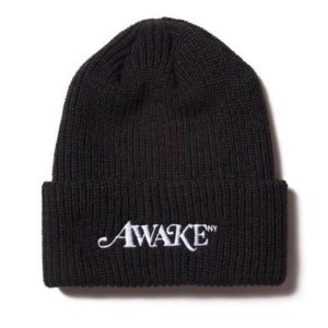 Awake Logo Beanie Black White 296540